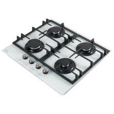 Стол бытовой газовый ПВГ P-GEW Oasis (58,0х51,5х9,8см)(цвет:белый, закалённое стекло)