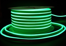 Неон гибкий 16х24 SMD 2835/120 LED 50м 7W/m 220V зеленый