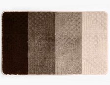 Коврик для ванной комнаты AQUA-Prime Silver коричневый 60х100см 2239