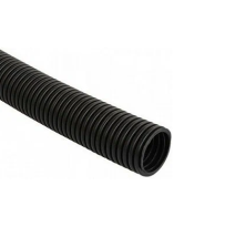 Труба гофрированная 25 с тросом (1бухта 25м) ПНД черный