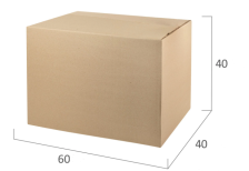 Коробка картонная Т22 3 слоя 600х400х400мм