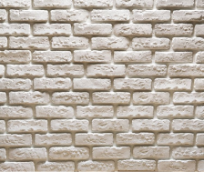 Камень декоративный "Голицынский кирпич Белый" (0,5м2 с расшивкой, 41шт) (Брянск) ФК