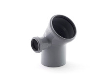 Отвод полипропиленовый 110х45х50 с левым выходом Контур