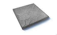 Тротуарная плитка (300х300х30) Бердь серый Р