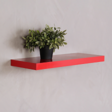 Полка Красный глянец со скрытым креплением 600х235х38