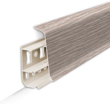 Плинтус Идеал Деконика с кабель-каналом дуб латте 2,2 м 55 мм