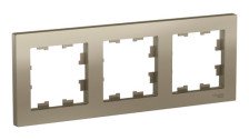Рамка 3-м Atlas Design ATN000503 шампань
