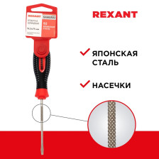 Отвертка SL 3х75мм трехкомп ручка REXANT 12-4721-1