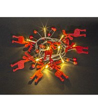 Гирлянда "Нить" Олени 1,2м  NGF-D014-10WW-2AA Теплый белый свет IP20 80719 Navigator 