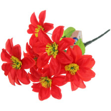 Букет Цветочная фантазия 30 см (красный 6 цветков) 993-0550