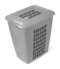 Корзина для белья 45л Молетта С701ПСЕР пыльно-серая