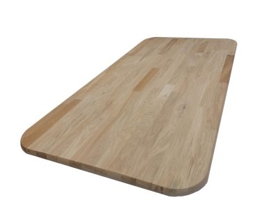 Столешница овальная категория Рустик 1500х600 сращенная (ДУБ)