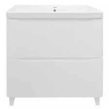 Тумба с раковиной LOTOS-70/2Н напольная, белая (710х475х835) AZARIO