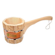 Ковш-черпак 1,5л "Цветы" с длинной ручкой