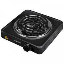 Плитка электрическая  ENERGY EN-902В, 1 конфорка, спираль, 1кВт, чёрная