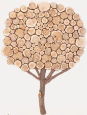 Панно из можжевельника Дерево 100х80 см ЛБ