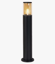 Светильник садово-парковый 1xE27 SMOKY 600мм IP65 алюм/черный