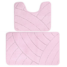 Комплект ковриков для ванных комнат  BANYOLIN CLASSIC из 2 шт 55х90/55х45см 11мм (нежно-розовый) 1/25