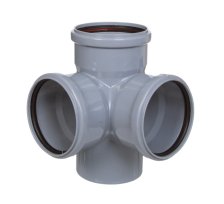 Крестовина пп двухплоскостная 110х110х110/90° ПОЛИТЭК (20)