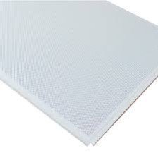 Плита потолочная метал (600х600) белый мат перф Line Т24