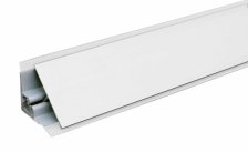 Плинтус для кухни ПЛАТО-Б 3м алюминевый белый прямой