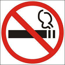 Знак P35нм Запрещается курить d100 мм