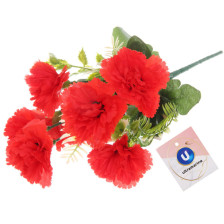 Букет Гвоздика 30см (красный) 993-0520