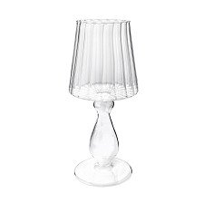 Подсвечник декоративный из цветного стекла Д110 Ш110 В255 белый