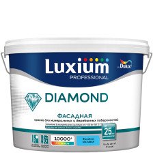 Краска фасадная Diamond матовая BW (9л) Luxium