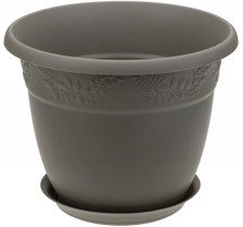 Кашпо Рябина D350 H275 14,7л французский серый