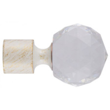 Наконечник DIY 28мм Орион Белое золото (105) 2шт