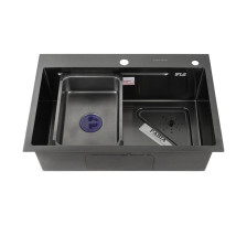 Мойка врезная 68х45 (0,9) h=200 графит 68453G Fabia Profi