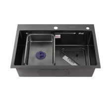 Мойка врезная 68х45 (0,9) h=200 графит 68453G Fabia Profi