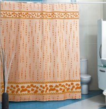 Штора для ванной комнаты 180х200см MIRANDA Drops (бежевый) полиэстер MRD 01 М5034/bg