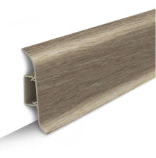 Плинтус Классик Идеал с кабель-каналом дуб рустик 2,2 м 55 мм