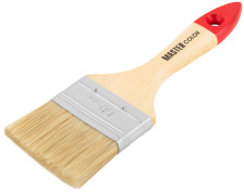 Кисть плоская 60мм натуральная щетина, лакированная ручка MASTER COLOR 30-0014