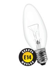 Лампа B CL 40W Е14 (свеча прозрачная) Navigator