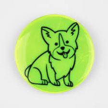 Значок световозвращающий «Корги»