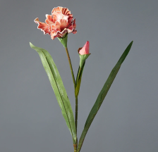 Цветок искусственный Ирис 85х20 см розовый