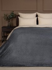 Плед 150х200 фланель Absolute TF FNJ DKGY3 042 S-ЗМЕЙКА серый