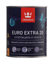 Краска для влажных помещений EURO EXTRA 20 А (0,9л) TIKKURILA