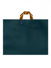 Пакет с петлевой ручкой зеленый 45х35х8 см 80мкм однотонный 10790755