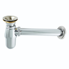 Сифон металлический ддя раковины латунь-хром 8723