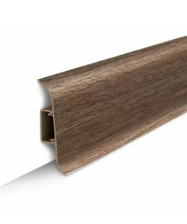 Плинтус Классик Идеал с кабель-каналом орех миланский 2,2 м 55 мм