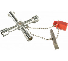 Ключ для электрошкафов с 5 рабочими профилями и битой VIRA 514005