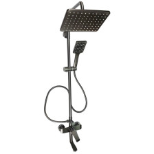 Стойка душевая со смесителем GFmark "Тропический душ" 5175 графит