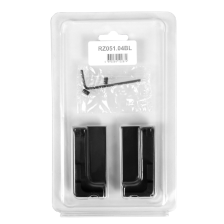 Заглушка угловая ZnAl GOLA BALANCE RZ051 04BL черный матовый (комплект)