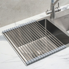 Сушка складная 30,5х43 см серая/нержавеющая РМС