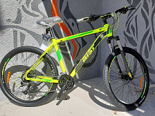 Велосипед горный Aist Slide 3.0  27 скоростей, алюминиевая рама 20",черно-зеленый( 27,5")