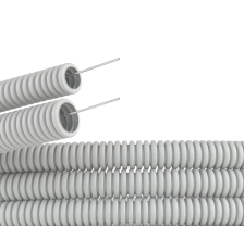 Труба гофрированная 20 с тросом (1бухта 100м) ДКС 91920